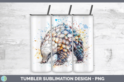 GorgeousWatercolor Splash Tumbler design.