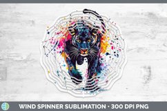 GorgeousWatercolor Splash Wind Spinner design.