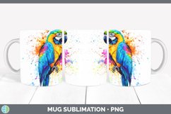 GorgeousWatercolor Splash Mug Wrap design.