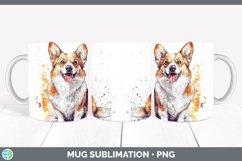 GorgeousWatercolor Splash Mug Wrap design.
