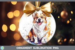 GorgeousWatercolor Splash Ornament design.
