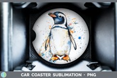 GorgeousWatercolor Splash Car Coaster design.