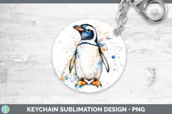 GorgeousWatercolor Splash Keychain design.