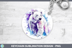 GorgeousWatercolor Splash Keychain design.