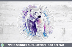 GorgeousWatercolor Splash Wind Spinner design.