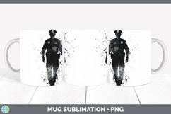 GorgeousWatercolor Splash Mug Wrap design.