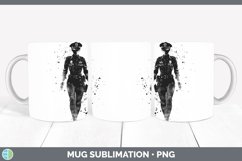 GorgeousWatercolor Splash Mug Wrap design.