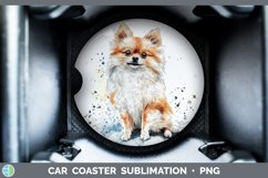 GorgeousWatercolor Splash Car Coaster design.
