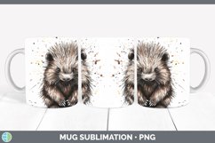 GorgeousWatercolor Splash Mug Wrap design.