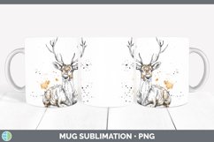 GorgeousWatercolor Splash Mug Wrap design.