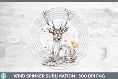 GorgeousWatercolor Splash Wind Spinner design.