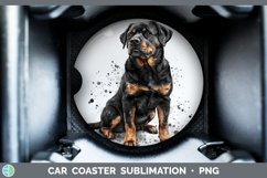 GorgeousWatercolor Splash Car Coaster design.