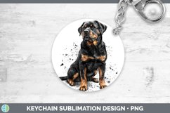 GorgeousWatercolor Splash Keychain design.