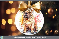 GorgeousWatercolor Splash Ornament design.