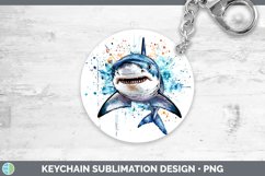GorgeousWatercolor Splash Keychain design.