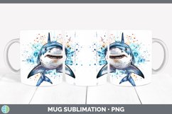 GorgeousWatercolor Splash Mug Wrap design.