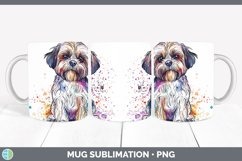 GorgeousWatercolor Splash Mug Wrap design.