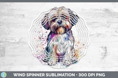 GorgeousWatercolor Splash Wind Spinner design.