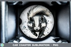 GorgeousWatercolor Splash Car Coaster design.