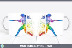 GorgeousWatercolor Splash Mug Wrap design.