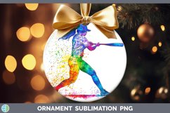 GorgeousWatercolor Splash Ornament design.