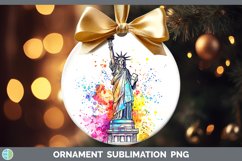 GorgeousWatercolor Splash Ornament design.