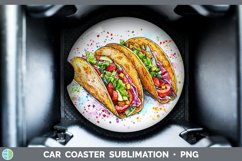 GorgeousWatercolor Splash Car Coaster design.