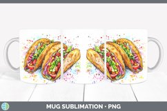 GorgeousWatercolor Splash Mug Wrap design.