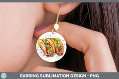 GorgeousWatercolor Splash Round Earrings design.