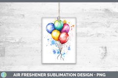 GorgeousWatercolor Splash Toy Air Freshener design.