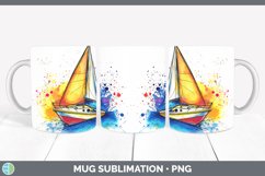GorgeousWatercolor Splash Toy Mug Wrap design.
