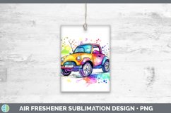 GorgeousWatercolor Splash Toy Air Freshener design.