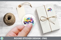 GorgeousWatercolor Splash Toy Stickers design.