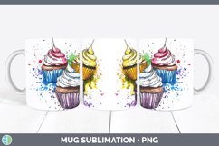 GorgeousWatercolor Splash Toy Mug Wrap design.