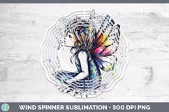 GorgeousWatercolor Splash Toy Wind Spinner design.