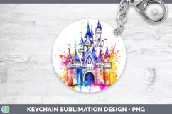 GorgeousWatercolor Splash Toy Keychain design.