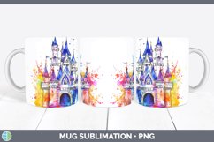 GorgeousWatercolor Splash Toy Mug Wrap design.