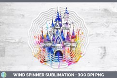 GorgeousWatercolor Splash Toy Wind Spinner design.