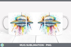 GorgeousWatercolor Splash Toy Mug Wrap design.