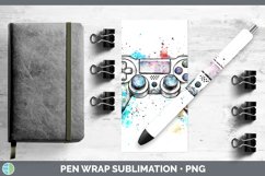 GorgeousWatercolor Splash Toy Pen Wrap design.