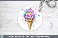 GorgeousWatercolor Splash Toy Keychain design.