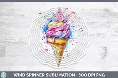 GorgeousWatercolor Splash Toy Wind Spinner design.