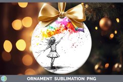 GorgeousWatercolor Splash Toy Ornament design.