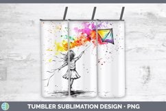 GorgeousWatercolor Splash Toy Tumbler design.