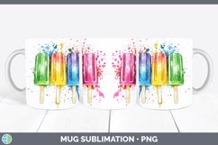 GorgeousWatercolor Splash Toy Mug Wrap design.