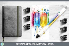GorgeousWatercolor Splash Toy Pen Wrap design.