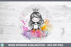 GorgeousWatercolor Splash Toy Wind Spinner design.