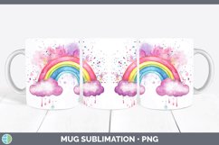 GorgeousWatercolor Splash Toy Mug Wrap design.