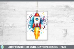 GorgeousWatercolor Splash Toy Air Freshener design.