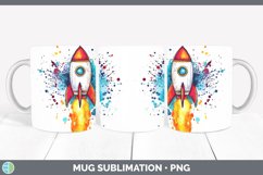 GorgeousWatercolor Splash Toy Mug Wrap design.